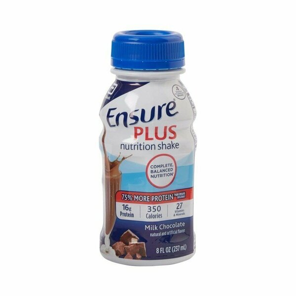 Ensure Plus Nutrition Shake Ensure Plus Chocolate Oral Supplement, 8oz bottle, 24PK 57266